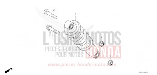 KISSEN, HINTEN MSX125AP de 2023